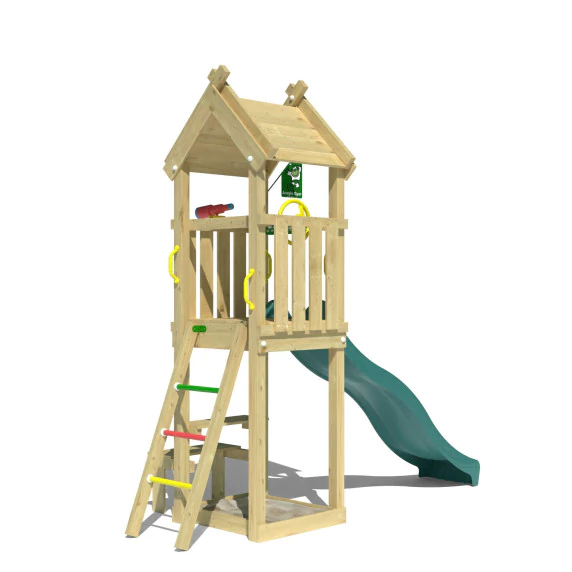 Jungle Totem Wooden climbing frame with slide & picnic table2