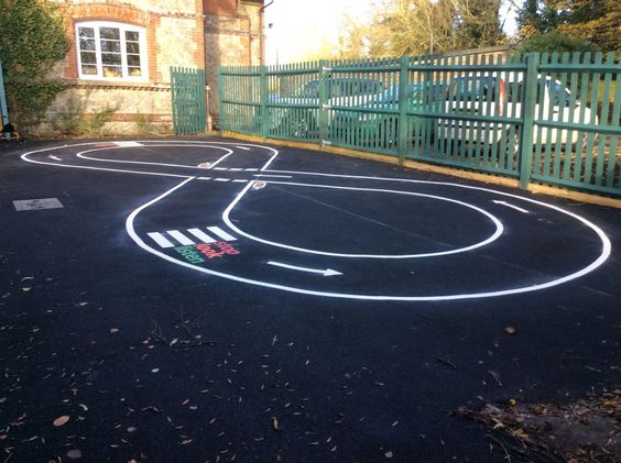 Roadways Playground Marking Gallery - Uniplay - Playground Markings
